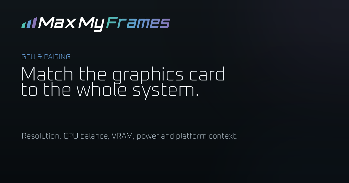 GTX 1060 to RTX 4070 SUPER upgrade path · MaxMyFrames